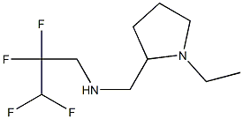 [(1-ethylpyrrolidin-2-yl)methyl](2,2,3,3-tetrafluoropropyl)amine 结构式