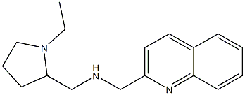 [(1-ethylpyrrolidin-2-yl)methyl](quinolin-2-ylmethyl)amine,,结构式