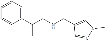 [(1-methyl-1H-pyrazol-4-yl)methyl](2-phenylpropyl)amine Structure