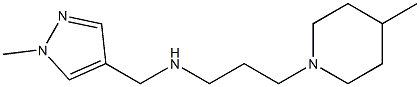 [(1-methyl-1H-pyrazol-4-yl)methyl][3-(4-methylpiperidin-1-yl)propyl]amine Structure