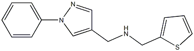[(1-phenyl-1H-pyrazol-4-yl)methyl](thiophen-2-ylmethyl)amine,,结构式