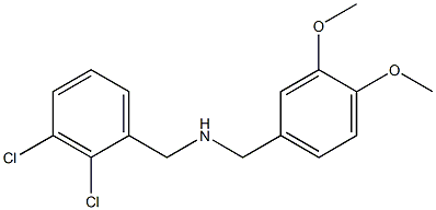 [(2,3-dichlorophenyl)methyl][(3,4-dimethoxyphenyl)methyl]amine 化学構造式