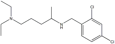 [(2,4-dichlorophenyl)methyl][5-(diethylamino)pentan-2-yl]amine 化学構造式