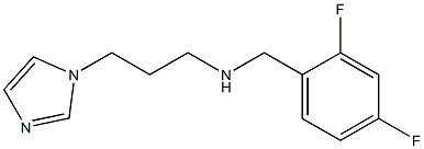 [(2,4-difluorophenyl)methyl][3-(1H-imidazol-1-yl)propyl]amine Structure