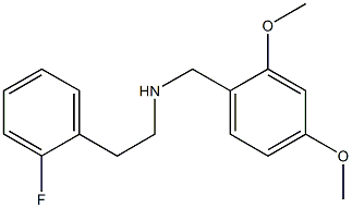 [(2,4-dimethoxyphenyl)methyl][2-(2-fluorophenyl)ethyl]amine,,结构式