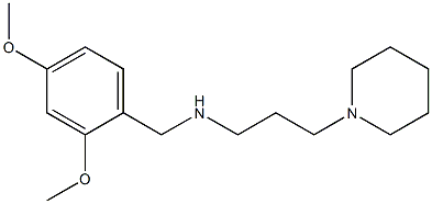 [(2,4-dimethoxyphenyl)methyl][3-(piperidin-1-yl)propyl]amine 化学構造式