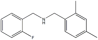 [(2,4-dimethylphenyl)methyl][(2-fluorophenyl)methyl]amine,,结构式