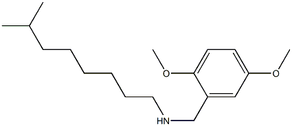 [(2,5-dimethoxyphenyl)methyl](7-methyloctyl)amine 化学構造式
