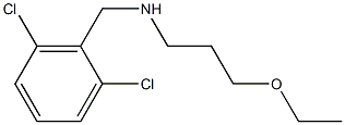 [(2,6-dichlorophenyl)methyl](3-ethoxypropyl)amine Struktur