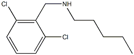 [(2,6-dichlorophenyl)methyl](pentyl)amine Structure