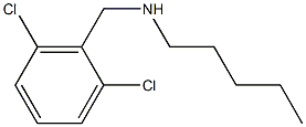 [(2,6-dichlorophenyl)methyl](pentyl)amine Struktur