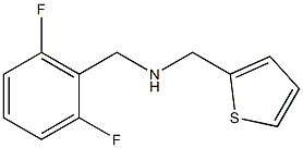 [(2,6-difluorophenyl)methyl](thiophen-2-ylmethyl)amine,,结构式