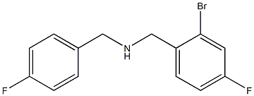 [(2-bromo-4-fluorophenyl)methyl][(4-fluorophenyl)methyl]amine 化学構造式