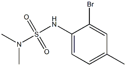 [(2-bromo-4-methylphenyl)sulfamoyl]dimethylamine 结构式