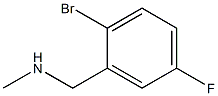 [(2-bromo-5-fluorophenyl)methyl](methyl)amine Structure