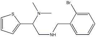 [(2-bromophenyl)methyl][2-(dimethylamino)-2-(thiophen-2-yl)ethyl]amine,,结构式