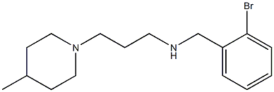 [(2-bromophenyl)methyl][3-(4-methylpiperidin-1-yl)propyl]amine