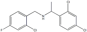 [(2-chloro-4-fluorophenyl)methyl][1-(2,4-dichlorophenyl)ethyl]amine Struktur