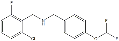 [(2-chloro-6-fluorophenyl)methyl]({[4-(difluoromethoxy)phenyl]methyl})amine