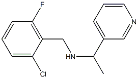 [(2-chloro-6-fluorophenyl)methyl][1-(pyridin-3-yl)ethyl]amine,,结构式