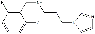 [(2-chloro-6-fluorophenyl)methyl][3-(1H-imidazol-1-yl)propyl]amine Struktur