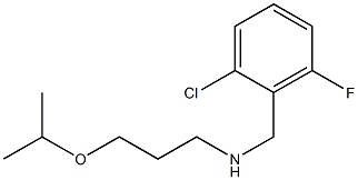 [(2-chloro-6-fluorophenyl)methyl][3-(propan-2-yloxy)propyl]amine,,结构式