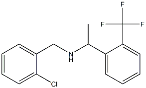 [(2-chlorophenyl)methyl]({1-[2-(trifluoromethyl)phenyl]ethyl})amine,,结构式