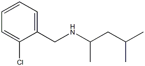 [(2-chlorophenyl)methyl](4-methylpentan-2-yl)amine,,结构式