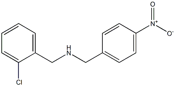[(2-chlorophenyl)methyl][(4-nitrophenyl)methyl]amine,,结构式