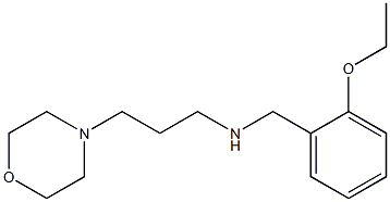 [(2-ethoxyphenyl)methyl][3-(morpholin-4-yl)propyl]amine 化学構造式