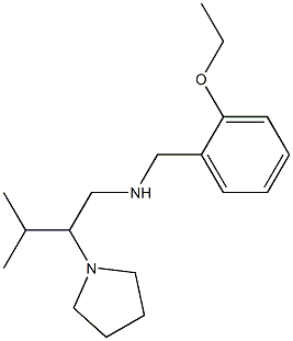 [(2-ethoxyphenyl)methyl][3-methyl-2-(pyrrolidin-1-yl)butyl]amine 化学構造式