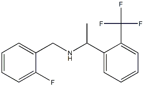 [(2-fluorophenyl)methyl]({1-[2-(trifluoromethyl)phenyl]ethyl})amine Struktur