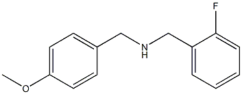 [(2-fluorophenyl)methyl][(4-methoxyphenyl)methyl]amine 结构式