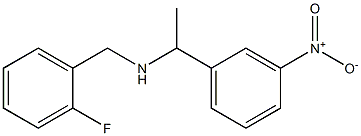 [(2-fluorophenyl)methyl][1-(3-nitrophenyl)ethyl]amine Struktur