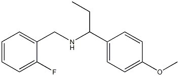 [(2-fluorophenyl)methyl][1-(4-methoxyphenyl)propyl]amine Structure