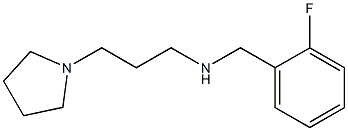 [(2-fluorophenyl)methyl][3-(pyrrolidin-1-yl)propyl]amine Struktur