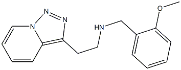 [(2-methoxyphenyl)methyl](2-{[1,2,4]triazolo[3,4-a]pyridin-3-yl}ethyl)amine Structure