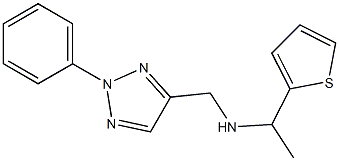 [(2-phenyl-2H-1,2,3-triazol-4-yl)methyl][1-(thiophen-2-yl)ethyl]amine,,结构式