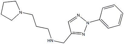 [(2-phenyl-2H-1,2,3-triazol-4-yl)methyl][3-(pyrrolidin-1-yl)propyl]amine Structure