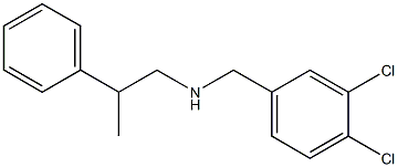 [(3,4-dichlorophenyl)methyl](2-phenylpropyl)amine Structure