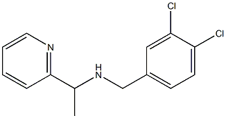 [(3,4-dichlorophenyl)methyl][1-(pyridin-2-yl)ethyl]amine,,结构式
