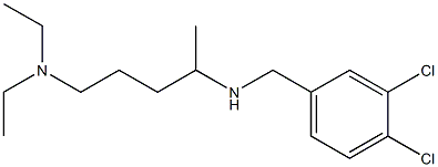 [(3,4-dichlorophenyl)methyl][5-(diethylamino)pentan-2-yl]amine Structure