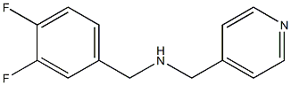 [(3,4-difluorophenyl)methyl](pyridin-4-ylmethyl)amine Structure