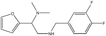[(3,4-difluorophenyl)methyl][2-(dimethylamino)-2-(furan-2-yl)ethyl]amine,,结构式