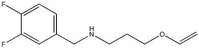 [(3,4-difluorophenyl)methyl][3-(ethenyloxy)propyl]amine Structure