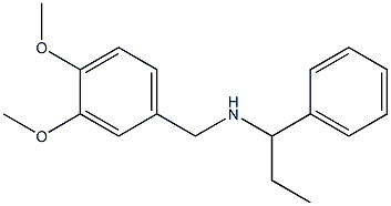 [(3,4-dimethoxyphenyl)methyl](1-phenylpropyl)amine 化学構造式