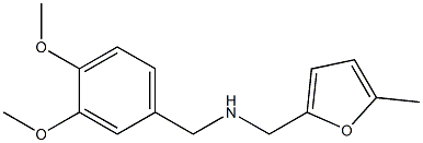 [(3,4-dimethoxyphenyl)methyl][(5-methylfuran-2-yl)methyl]amine,,结构式