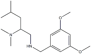 [(3,5-dimethoxyphenyl)methyl][2-(dimethylamino)-4-methylpentyl]amine Structure