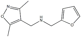 [(3,5-dimethyl-1,2-oxazol-4-yl)methyl](furan-2-ylmethyl)amine Structure