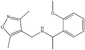 [(3,5-dimethyl-1,2-oxazol-4-yl)methyl][1-(2-methoxyphenyl)ethyl]amine 化学構造式